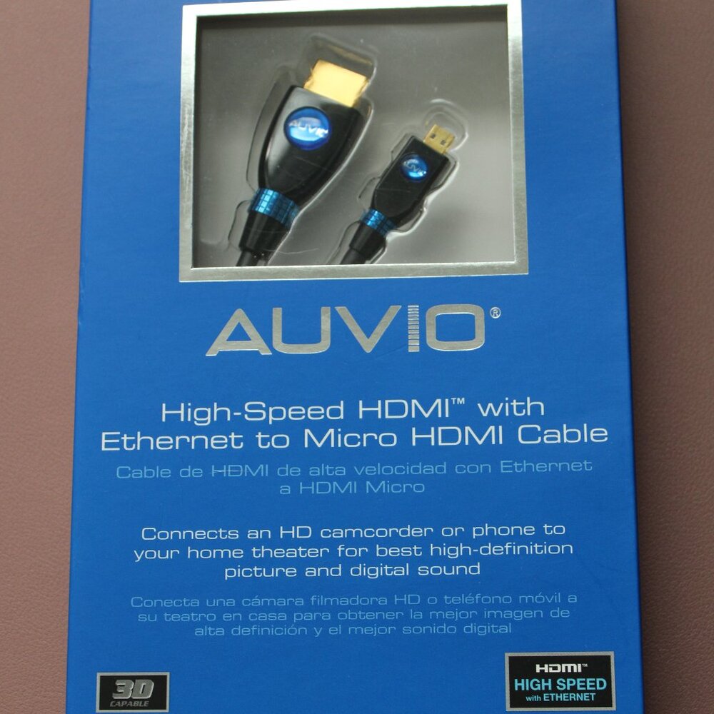 High Speed HDMI with Ethernet to Micro HDMI 6' cable
